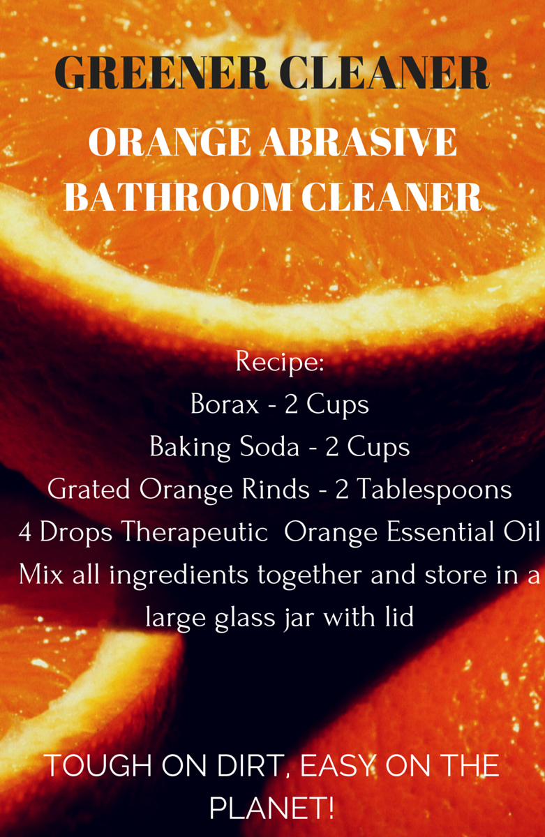 Orange Abrasive Bathroom Cleaner Recipe